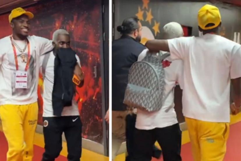 Osimhen ve Onyekuru'nun maç sonu görüntüsü tartışma yarattı