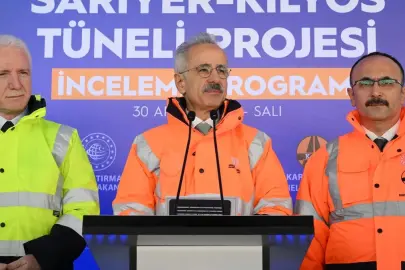 Bakan Uraloğlu açıkladı: Sarıyer-Kilyos Tüneli 2026'da tamamlanacak