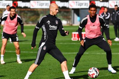 Beşiktaş'ta Trabzonspor maçı hazırlıkları devam etti