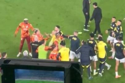 Fenerbahçe - Galatasaray derbisi öncesi kavga