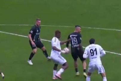 Beşiktaş maçına damga vuran pozisyon! Kocaelispor penaltı bekledi, son anlar nefes kesti...