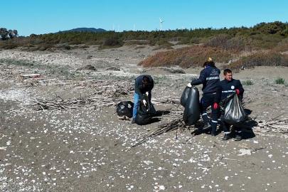 Datça'da sahiller yaza hazırlık için temizlenmeye başladı