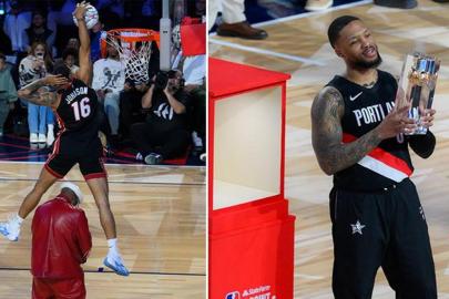 NBA All-Star'da Damien Lillard tarih yazdı! Smaç şampiyonu da Keshad Johnson oldu