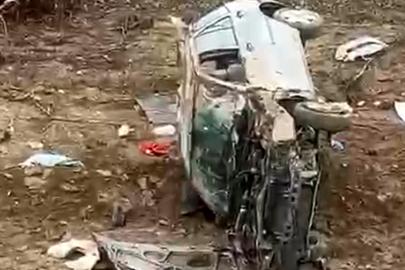 Otomobil şarampole yuvarlandı: 2 yaralı