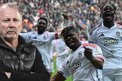 Beşiktaş deplasmanda tek golle kazandı! Sergen Yalçın tarihe geçti