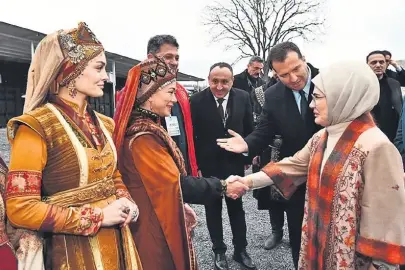 Emine Erdoğan ‘Kuruluş Orhan’ setinde