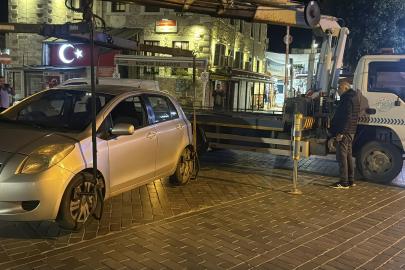 Bodrum'da yetki belgesi olmayan ve korsan taşımacılık yapan araçlar denetlendi