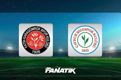 CANLI | Fatih Karagümrük - Rizespor (Süper Lig 28. hafta)