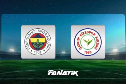 CANLI |Fenerbahçe-Çaykur Rizespor maçı ne zaman, hangi kanalda, saat kaçta? (Muhtemel 11'ler)
