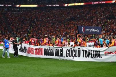 Dev derbide 'Dezenformasyona kırmızı kart' mesajı