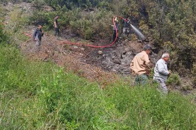 Makilik yangını büyümeden söndürüldü