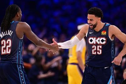 Oklahoma City Thunder, Los Angeles Lakers karşısında seriyi 2-0 yaptı