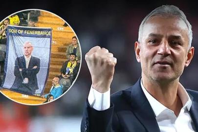 Pankart açıldı! Fenerbahçe taraftarından İsmail Kartal çağrısı
