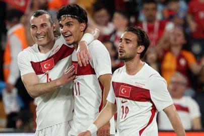 Can Uzun formayı kaptı, ilk milli golünü Kuzey Makedonya'ya attı
