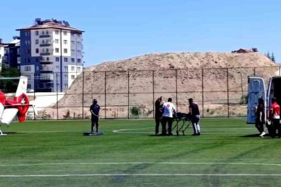 Kalp krizi geçiren şahıs ambulans helikopterle hastaneye sevk edildi