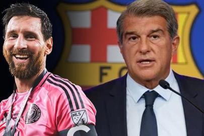 Barcelona Başkanı Laporta'dan Messi açıklaması! 'Geri dönüşünü zor görüyorum'