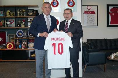 Dursun Özbek ve İbrahim Hacıosmaoğlu bir arada! Galatasaray'dan TFF ziyareti...